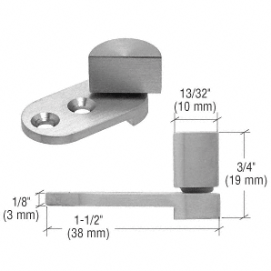 C.R. Laurence CRL Small Brushed Stainless UV Glass-to-Wood Swing Hinge | UV6262