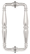 CRL Polished Nickel 8&quot; Victorian Style Back-to-Back Pull Handle | V1C8X8PN