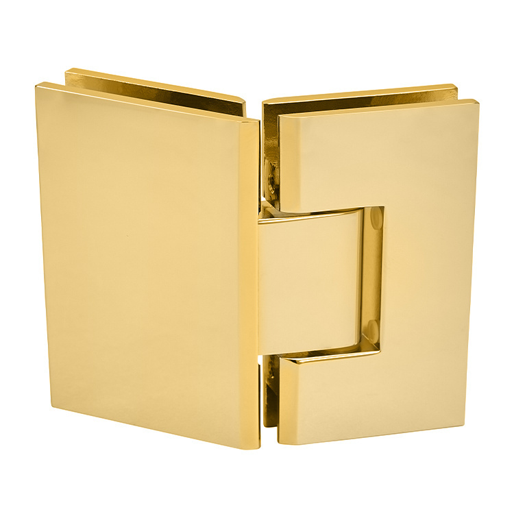 CRL Vienna 045 Series Polished Brass 135&amp;#176; Glass-to-Glass Hinge | V1E045BR