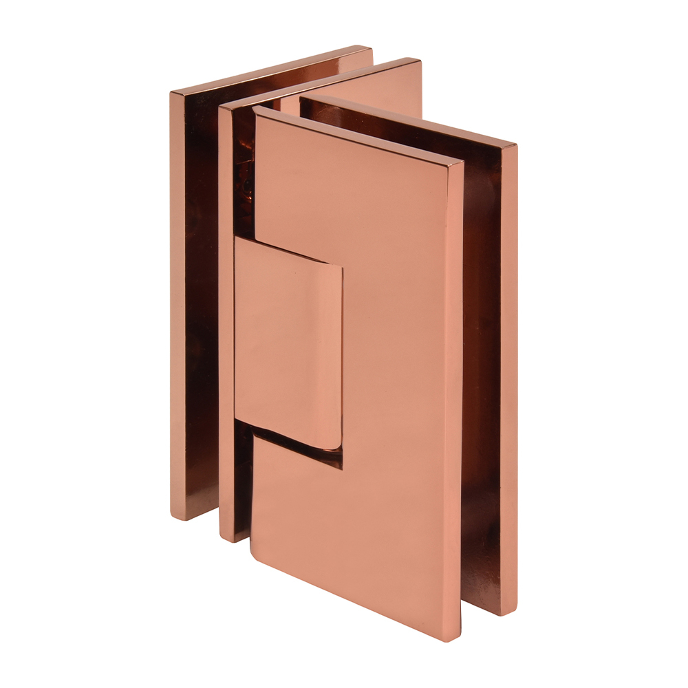 CRL Vienna 092 Series Rose Gold 90&amp;#176; Glass-to-Glass Hinge | V1E092RG