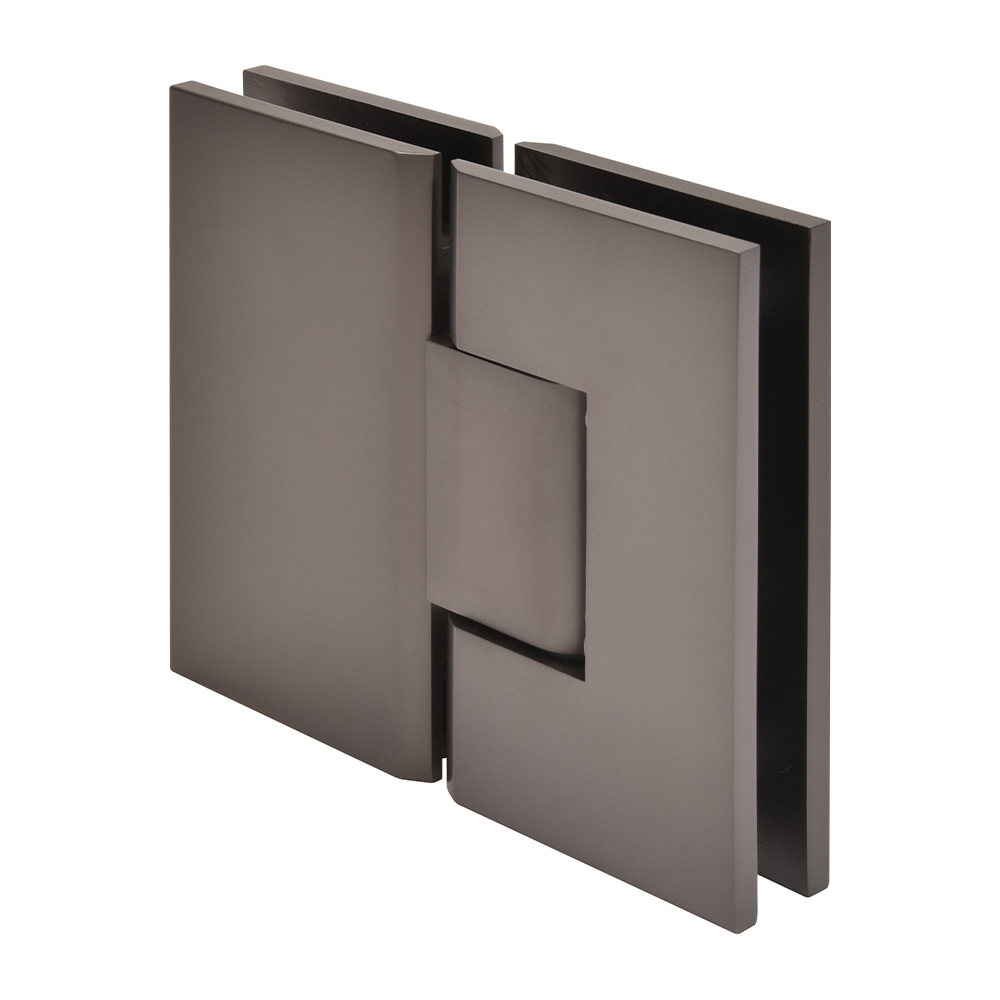 CRL Vienna 180 Series Matte Gun Metal Glass-to-Glass Hinge | V1E180MGM