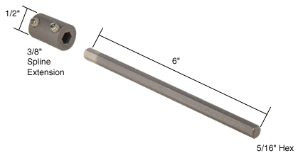 Strybuc Industries CRL Over-Sill Awning Operator Hex Extension | WCM153