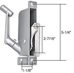 Left Hand Awning Window Operator for Remington and Silverline Windows | WCM637 | WCM637