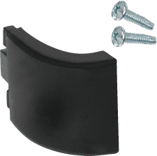 C.R. Laurence CRL Return End Cap For WPR2 Rail  | WPEC2BL