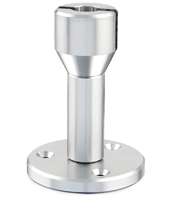 Wire Suspension Shelf Clip, Barrel &amp; Wall Mount Bracket Assembly, Holds 1/8&quot; Panel  | GWSA2B125