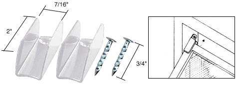 C.R. Laurence CRL White Finish Jiffy Hanger with Nail - Bulk Package | WSC201W