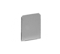 C.R. Laurence CRL Brushed Stainless End Cap for WU3 Series Wet/Dry U-Channel | WU3ECBS