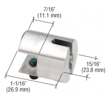 C.R. Laurence CRL Horizontal Shelf Connector for Cable System for 3/8&quot; to 1/2&quot; (10 to 12 mm) Glass  | Y031CR