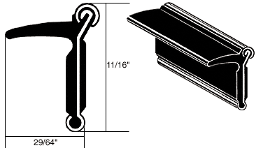 CRL-Automotive CRL Flexible Stainless Steel Beaded Belt Molding for 1961-1967 GM and 1967-1974 Kaiser Jeep - 96 in long | YM108X96