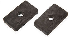 C.R. Laurence CRL 1/4&quot; Glass Square Z-Clamp Replacement Gasket -  4/pk | Z14SG