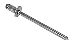 C.R. Laurence CRL 3/16&quot; Diameter, 1/4&quot; to 3/8&quot; Grip Range Aluminum Rivet with Aluminum Mandrel in Packs of 1000 | ABA66PK