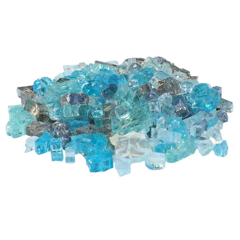 2 Lbs. Broken Tempered Glass for Craft and Art Projects – Assorted Colors, 1/4&quot; Thick | TGPMIX