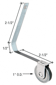 C.R. Laurence CRL 1&quot; Steel Ball Bearing Sliding Screen Door Spring Tension Roller | B699
