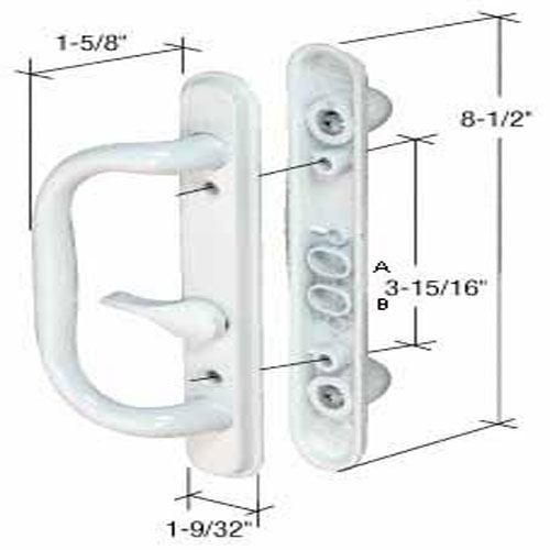 Sliding Glass Patio Door Hardware&#0058; Mortise Locks, Handles Sets, Pulls | C1284