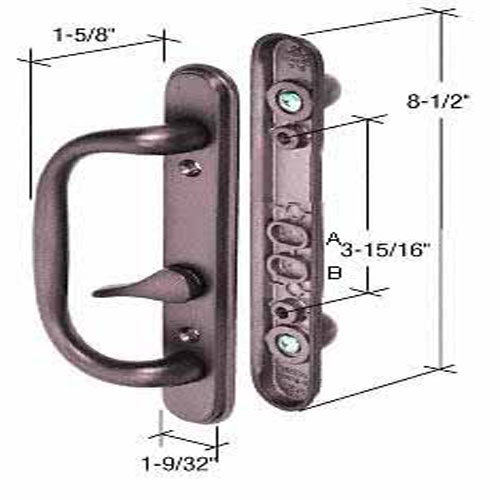 Sliding Glass Patio Door Hardware&#0058; Mortise Locks, Handles Sets, Pulls | C1285