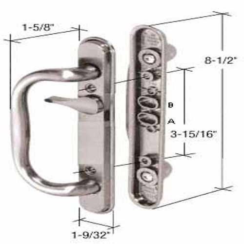Sliding Glass Patio Door Hardware&#0058; Mortise Locks, Handles Sets, Pulls | C1286