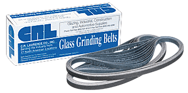 C.R. Laurence CRL 3/8&quot; x 21&quot; 60 Grit Glass Grinding Belt - 20 pack | CRL38X2160X