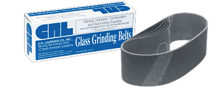 C.R. Laurence CRL 3&quot; x 24&quot; 600 Grit Portable Glass Grinding Belts - 10 pack | CRL3X24600X