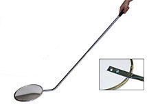 Convex Inspection Mirror with 12&quot; Face and 42&quot; Handle | DM12F