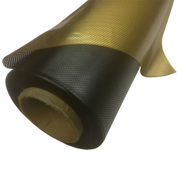 48&quot; x 48&quot; Dot Matrix Static Cling Perforated Graphic Window Film - Gold | UVXGL04848