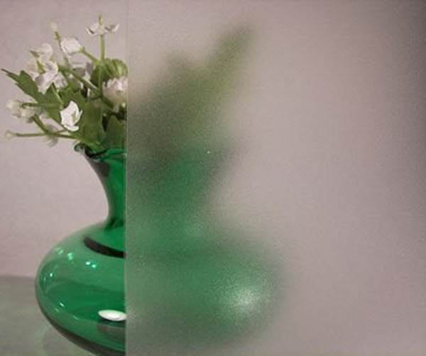 Clear Frosted Sandblast Privacy Decorative Window Film  39&quot; Wide x 15 ft. Roll | REM0100139015