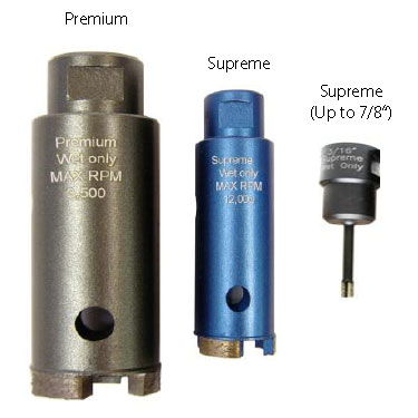 Supreme 4&quot; Stone Drill Wet Core Bit Tube 7/8&quot; Diameter | GCBGW08750