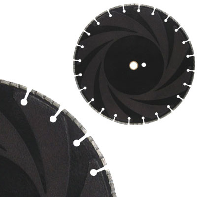 Laser Welded 12&quot; Ductile Iron Blade with Swirl Electroplated Diamond Protection | GLDIB1205C
