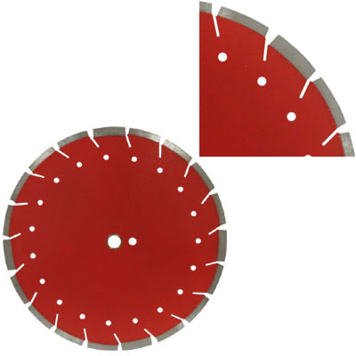 Multi- Purpose Laser Welded Drop Segment 18&quot; Red Blade | GLDS18C