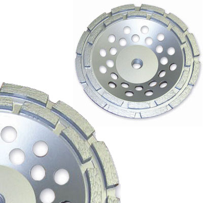 Diamond 4&quot; Double Row Cup Wheel with 7/8 mm Arbor | GLGCD04A