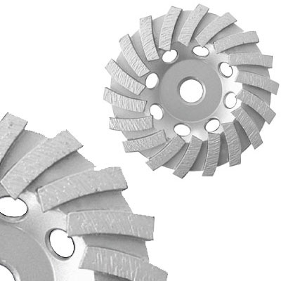 Diamond 5&quot; Segmented Turbo Cup Wheel with 5/8 mm Arbor | GLGCL05F