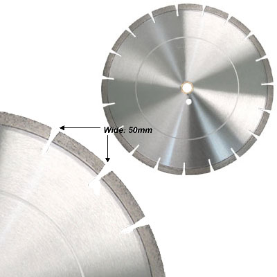 Laser Welded Cured Concrete 16&quot; Blade with 50mm Wide Segment | GLLGB1612C