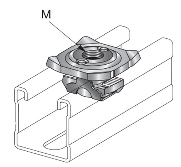 Hilti Saddle Nut MQA-F 1/2&quot; - R SS316 - 401399 | SNMQAF12RSS