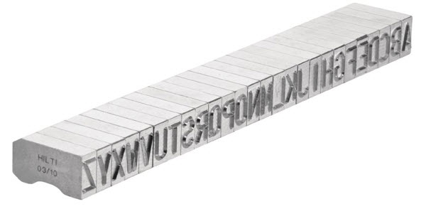 Hilti X-MC S 8/10 &quot;C&quot; Sharp Faced Marking Character - 7278 | XMCS810CMC