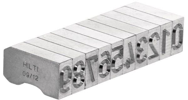 Hilti X-MC S 8/10 &quot;7&quot; Sharp Faced Marking Character - 7273 | XMCS8107MC