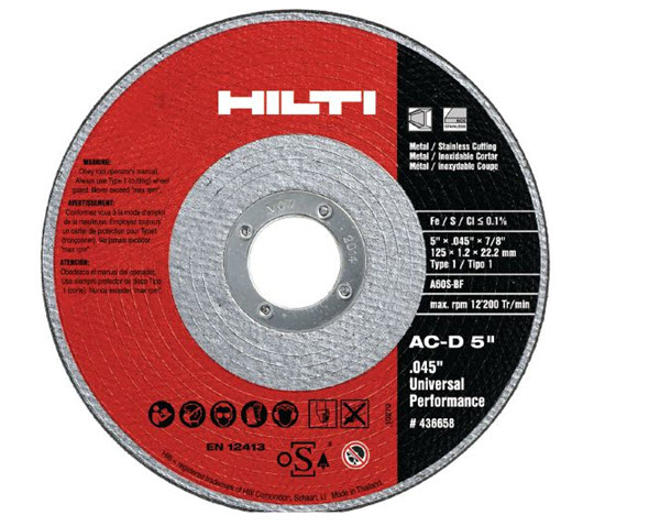Hilti AC-D UP Thin Cutting Disc Universal Performace 6&quot; x 0.045&quot; x 7/8&quot; - Type 27 - 436668 | ACDUPTCDUP627