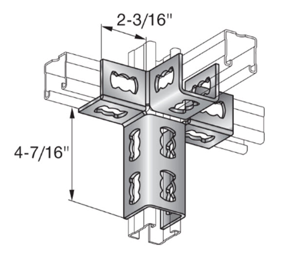 Hilti Strut Connector MQV-4/3 D - 369642 | SCMQV43D