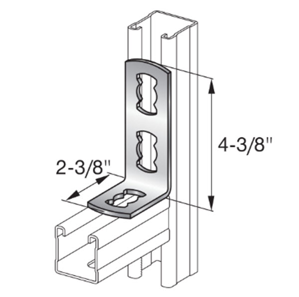 Hilti 90 Degree Three Hole Angle MQW-3-R SS316 - 304052 | 90DTHAMQW3RSS