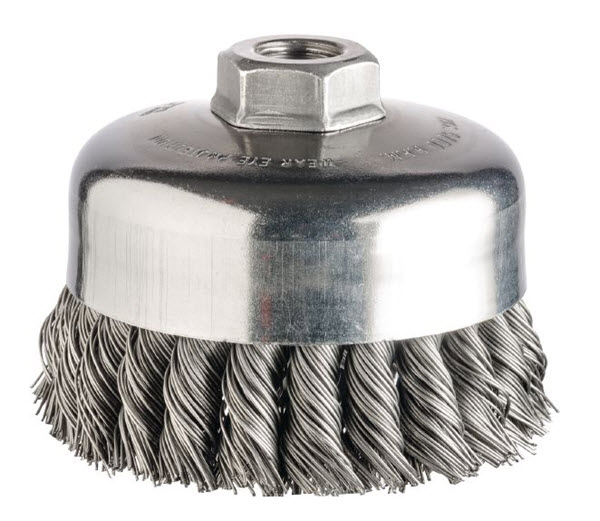 Hilti Wire Brush 4CS Knotted Cup for Rust and Paint Removing - Pack of 2 - 53733 | WB4CSKC