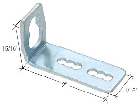 C.R. Laurence CRL Zinc Plated Storm and Screen Door Bracket | K5032