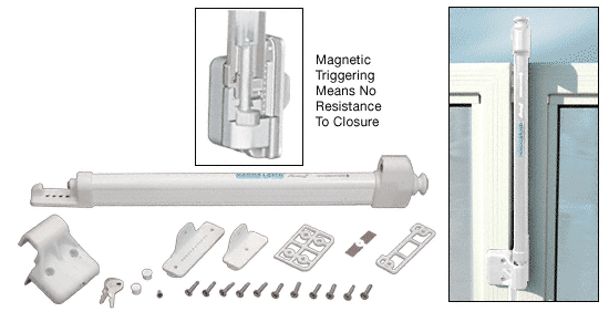 CRL White Magna Latch Child Safety Locks |  White Magna&quot;Top Pull&quot; Latch | LL1MW | LL1MW