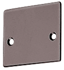 C.R. Laurence CRL Dark Bronze End Cap With Screws for NH2 Series Wide U-Channel | NHECDU