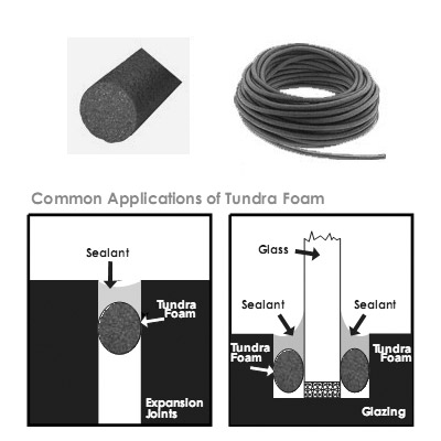 7/8&quot; Tundra Foam Open Cell Backer Rod | Open Cell Backer Rod for Hot and Cold Applications | RLOCBR58B