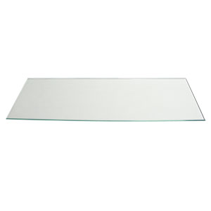 Vario Rectangular 36&quot; x 8&quot; Tempered Glass Shelf | Glass Shelving | TGS1078309