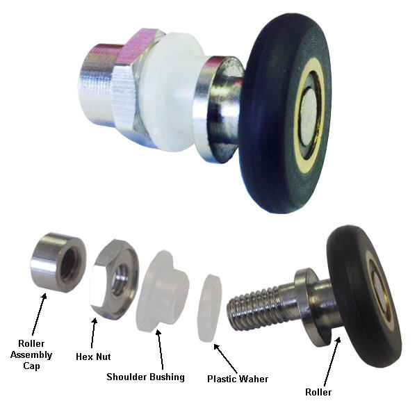 Shower Door Ball Bearing Top Roller Assembly for Framed and Frameless Sliding Shower Doors | RA116
