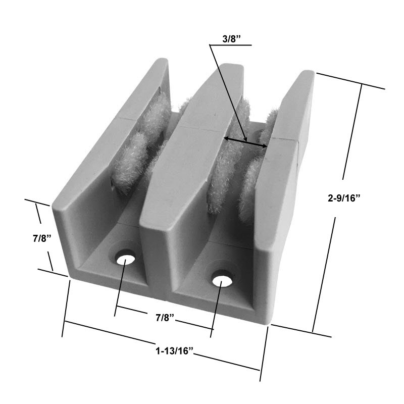 Shower Door Guide for Frameless Glass Shower Doors up to 5/16&quot; think glass. | SDGAB