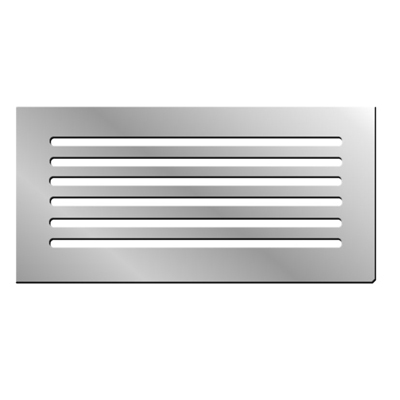 Single Slotted Acrylic A/C Mirror Grill - 12&quot;W x 12&quot;H | 2121GMF