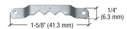 C.R. Laurence CRL Steel Sawtooth Hanger with Three Notches and Nails - Package | STH3