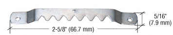 C.R. Laurence CRL Steel Sawtooth Hanger with Seven Notches and Nails - Package | STH7