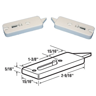 Tilt Window Latch, White, 1-3/8&quot; Screw Holes  | TWL83523W