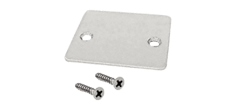 C.R. Laurence CRL Satin Anodized End Cap with Screws  | UCECSA